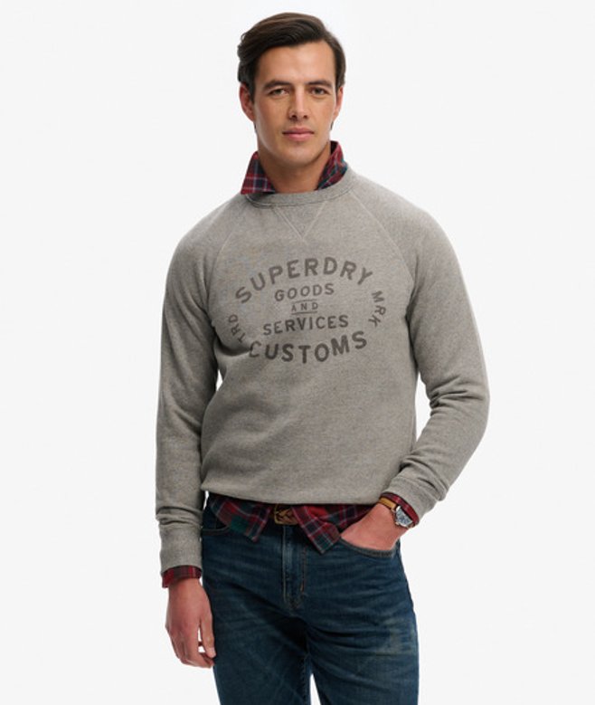 The Merchant Store Vintage Print Sweatshirt