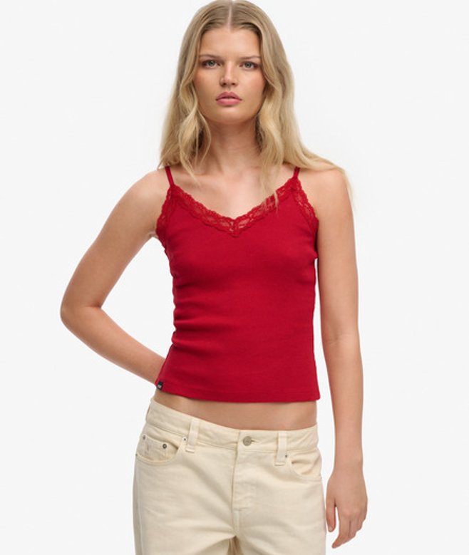 Essential Cami Top met Kant