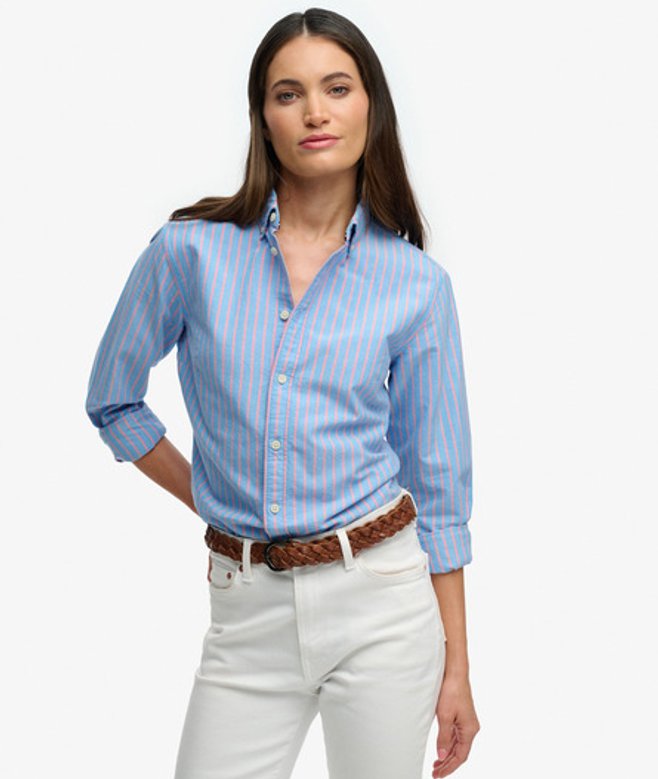 Slim Oxford Overhemd met Lange Mouwen