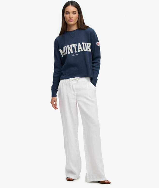 Linnen Lage Taille Broek