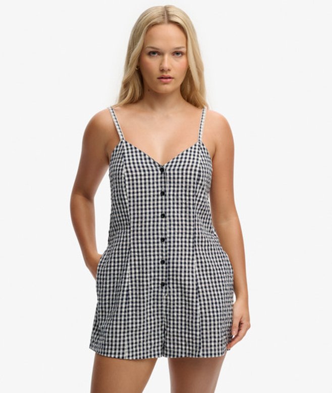 Gingham Cami Playsuit