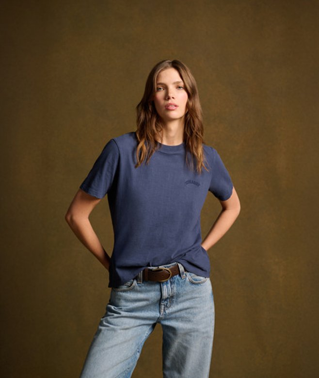 Essential Washed T-shirt met Logo