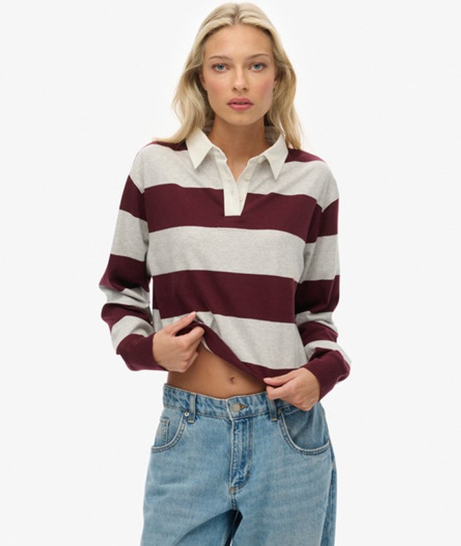Athletic Essentials Gestreept Rugby Shirt