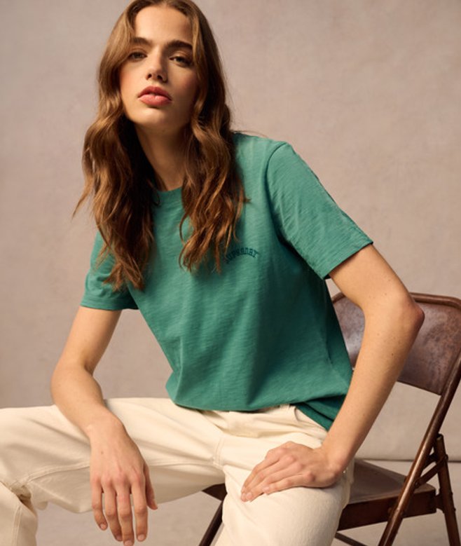 Essential Washed T-shirt met Logo