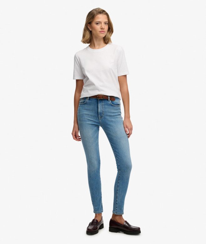 Organic Cotton High Rise Skinny Jeans