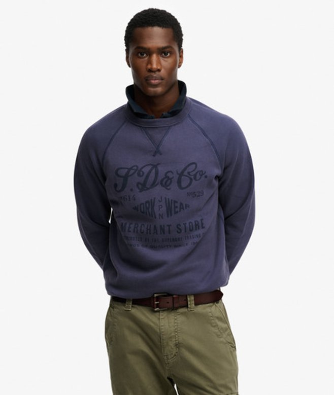 The Merchant Store Vintage Print Sweatshirt