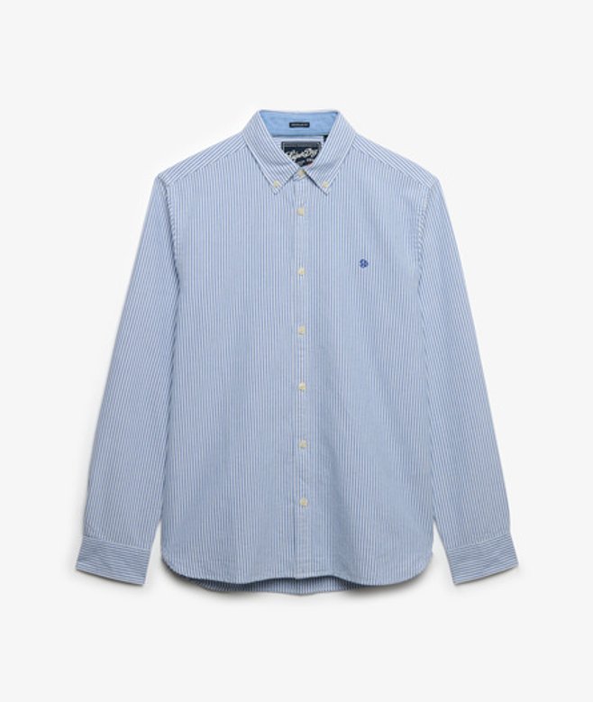 Preppy Oxford Overhemd met Lange Mouwen