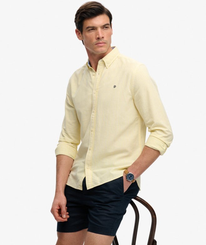 Preppy Oxford Overhemd met Lange Mouwen