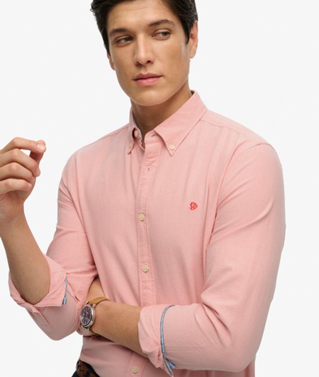 Preppy Oxford Overhemd met Lange Mouwen