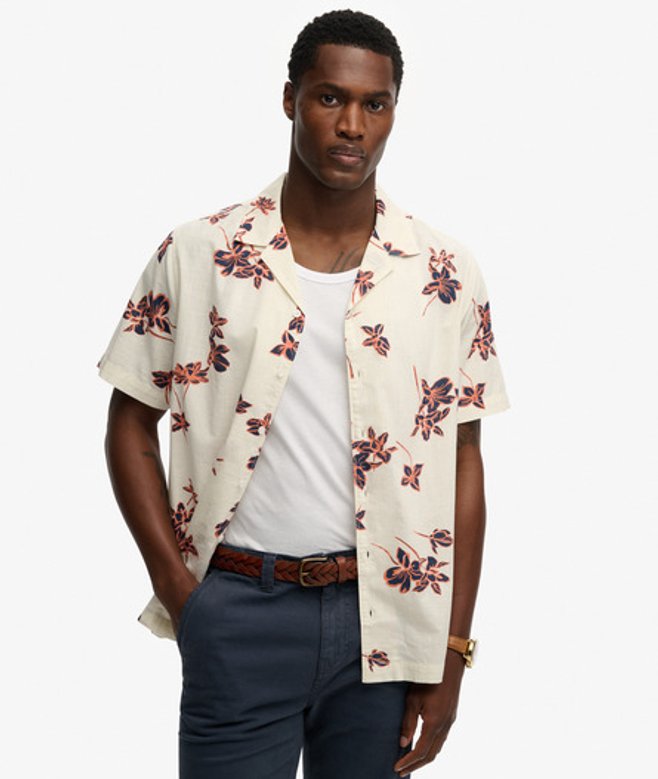 Cabana Poolside Overhemd met Korte Mouwen