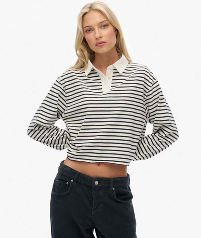 Athletic Essentials Gestreept Rugby Shirt