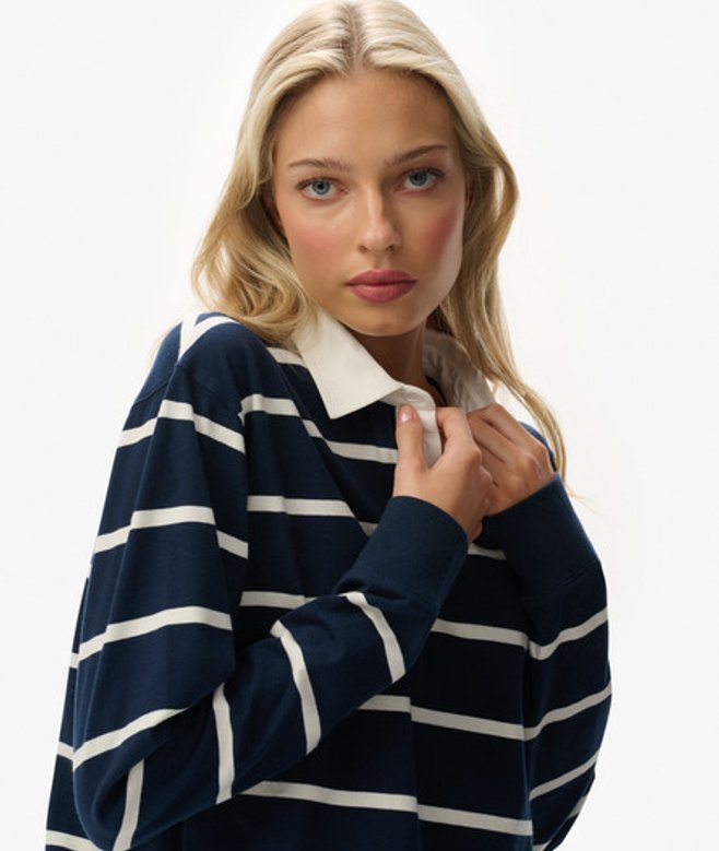 Athletic Essentials Gestreept Rugby Shirt