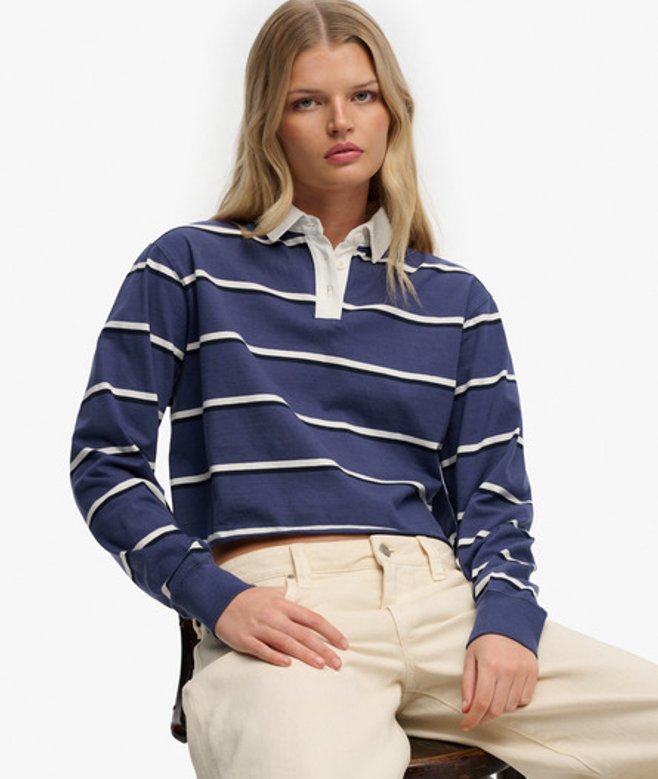 Athletic Essentials Gestreept Rugby Shirt