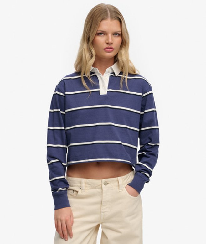 Athletic Essentials Gestreept Rugby Shirt