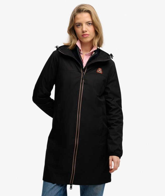 Lange Driekleurige Windbreaker Jas