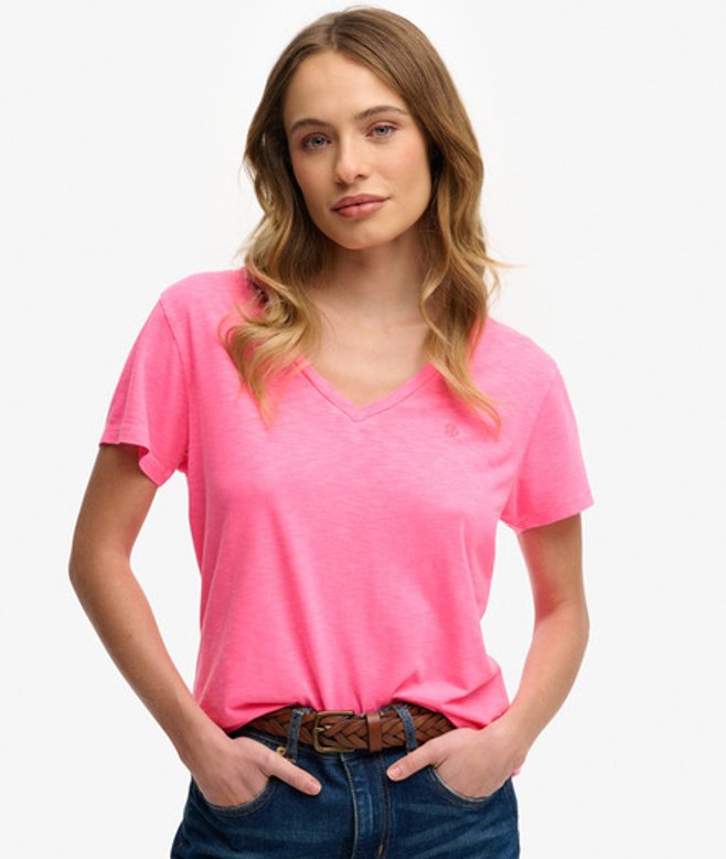 Studios Slub T-shirt met Borduursel