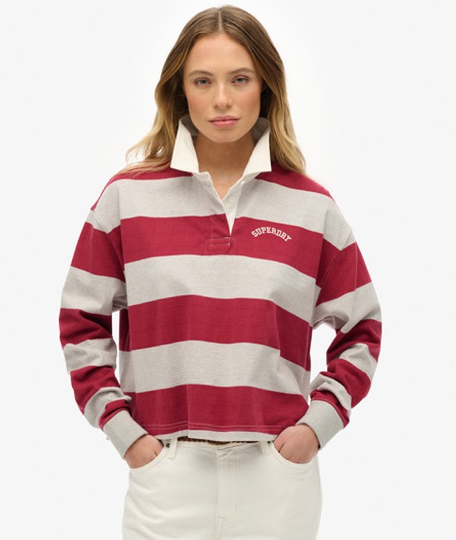 Athletic Essentials Rugbyshirt met Strepen