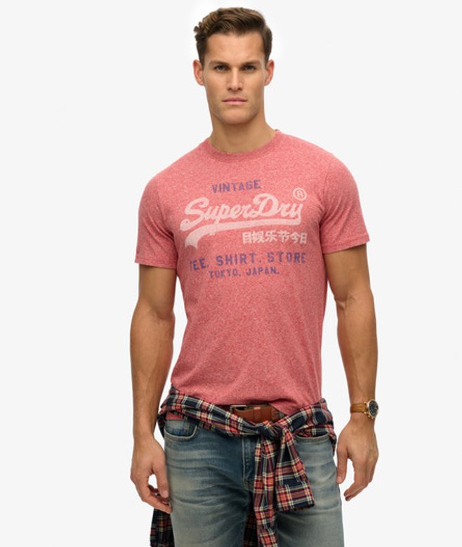 Klassiek Relaxed T-shirt met Vintage Logo