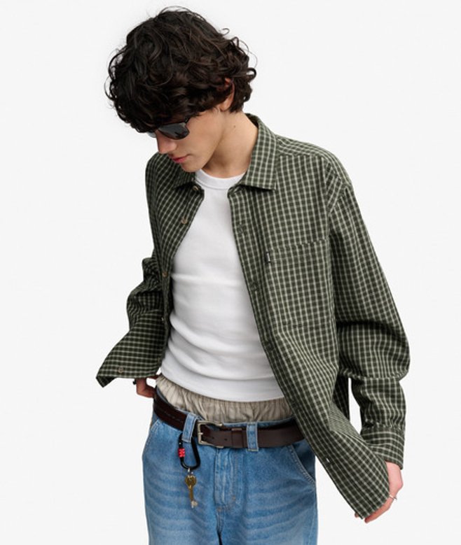 Bench Skater Check Overhemd met Lange Mouwen