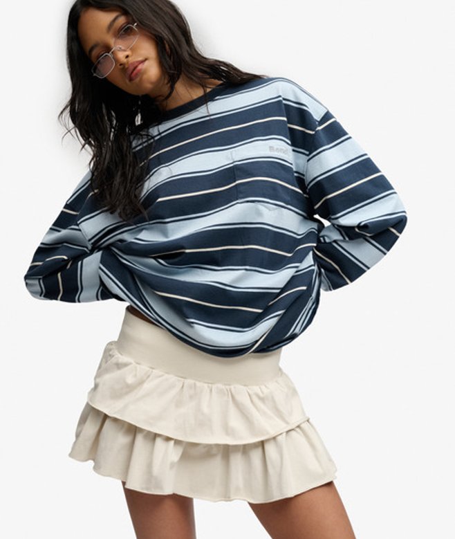 Bench Lage Taille Gelaagde Rok