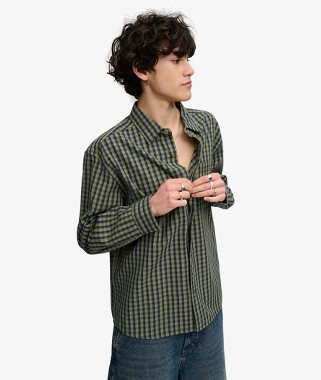 Bench Skater Check Overhemd met Lange Mouwen