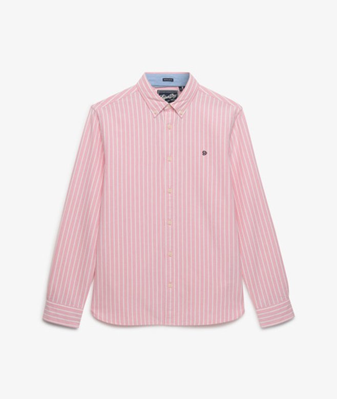 Preppy Oxford Overhemd met Lange Mouwen