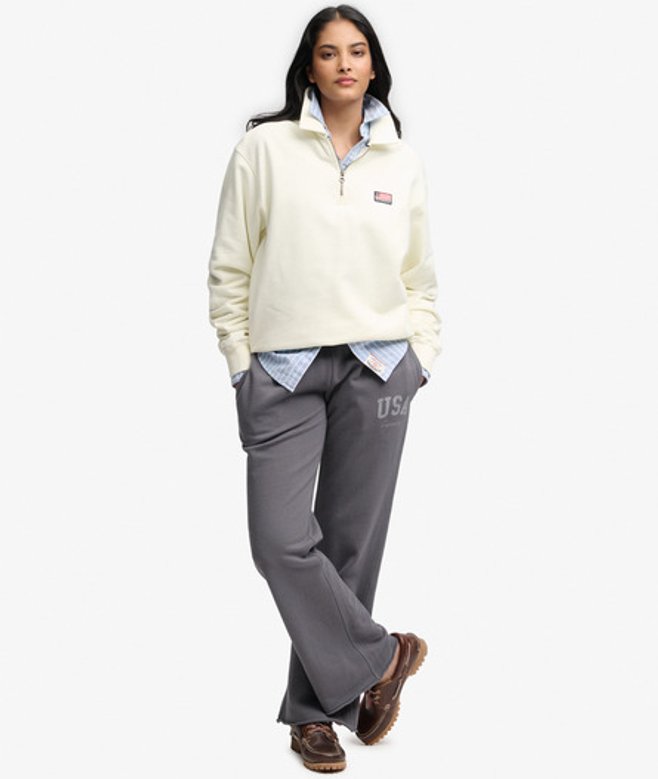 Athletic Print Flare Joggingbroek