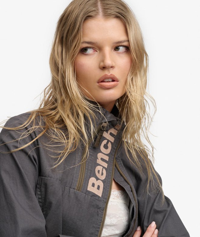 Bench Double Zip Funnel Ripstop Jas
