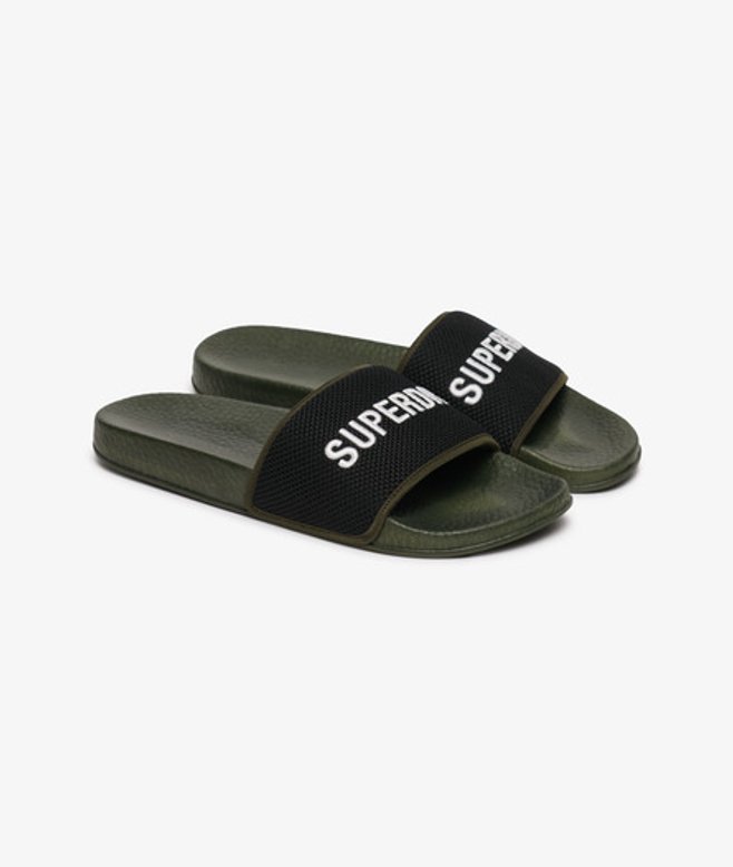 Superdry Utility Mesh Badslippers Green