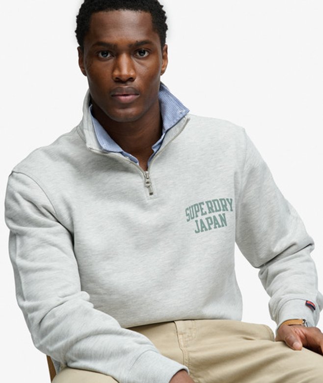 Athletic Essentials Halve Rits Sweatshirt