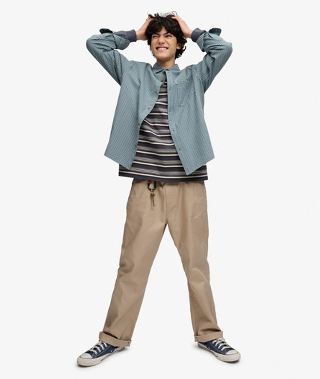 Bench Skater Check Overhemd met Lange Mouwen