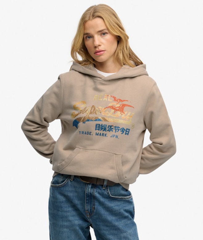 Tokyo Vintage Logo Relaxed Hoodie