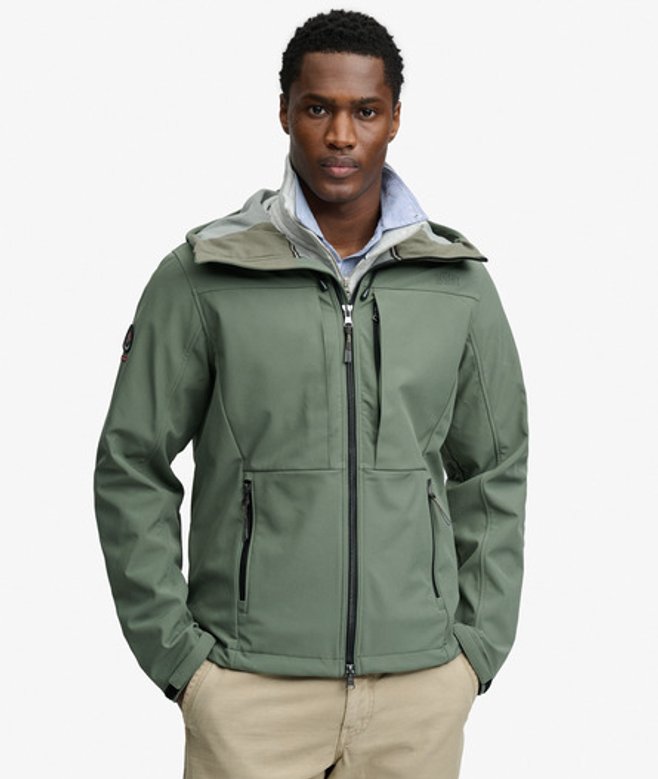 Softshell Trekker Jas met Capuchon