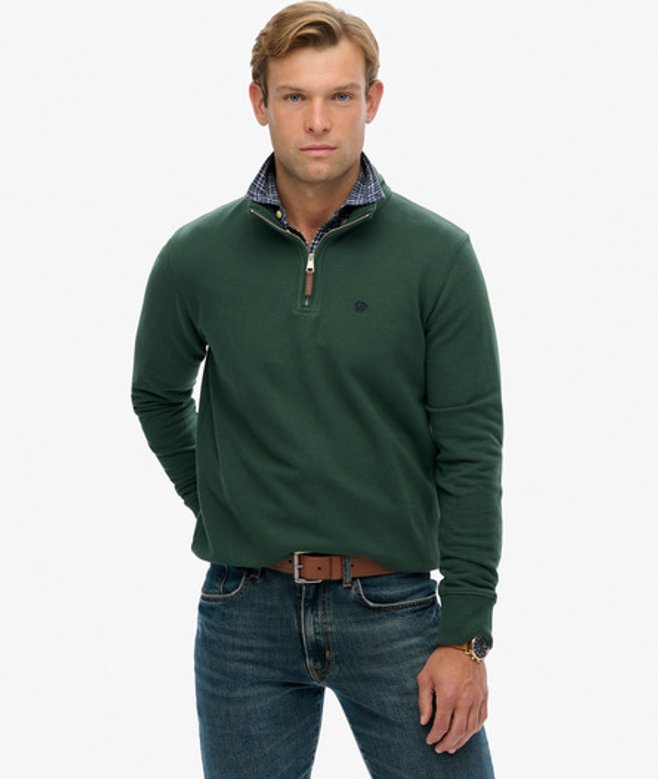 Preppy Trui met Halve Rits