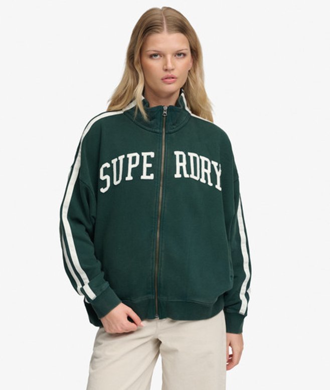 Athletic Essentials Ruim Trainingsjack met Rits en Applicatie