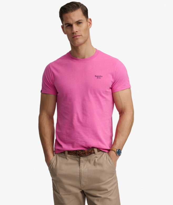 Essential Serif Logo Geborduurde T-shirt