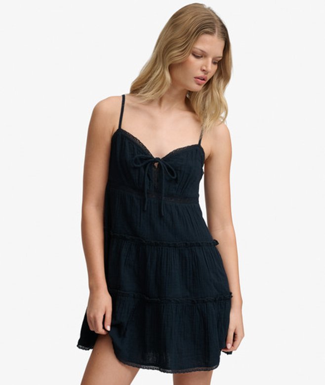 Cheesecloth Gelaagde Minijurk