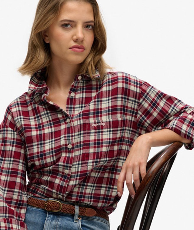 Geruite Flanel Relaxed Overhemd