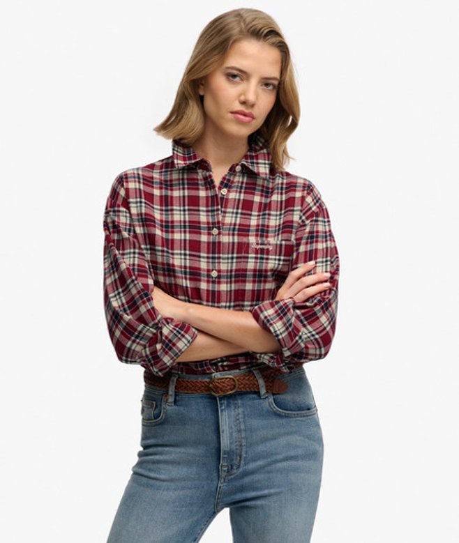 Geruite Flanel Relaxed Overhemd