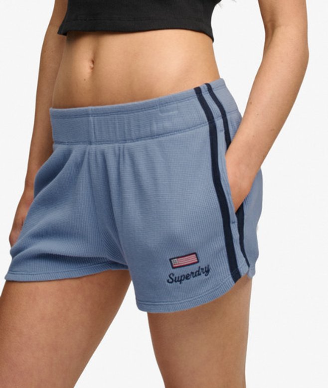Athletic Essentials Retroshort met Wafeltextuur