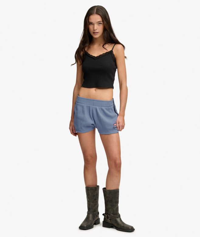 Athletic Essentials Retroshort met Wafeltextuur