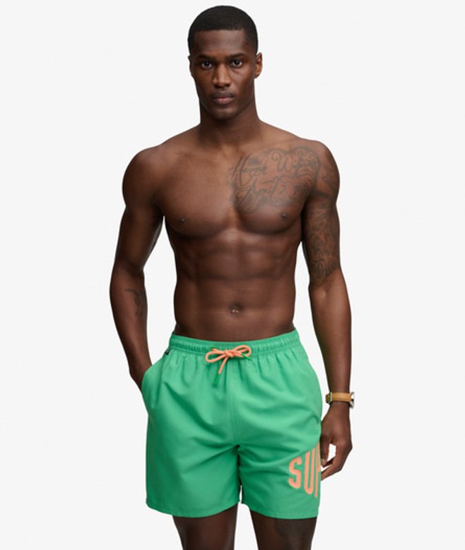 Printed Logo 16-Inch Zwemshort