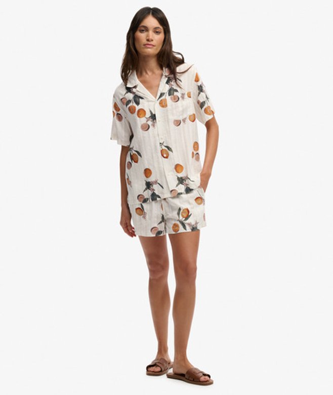 Katoenen Bedrukte Strandshorts