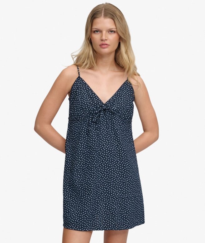 Geweven Cami-jurk met Textuur