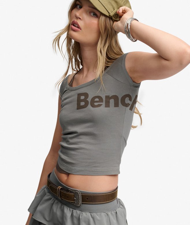 Superdry Damen Bench Zwei-in-eins Neckholder-top Grey - Größe: XS