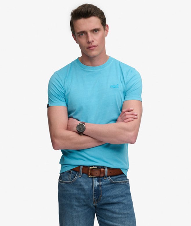 Essential Logo Geborduurde Neon T-shirt