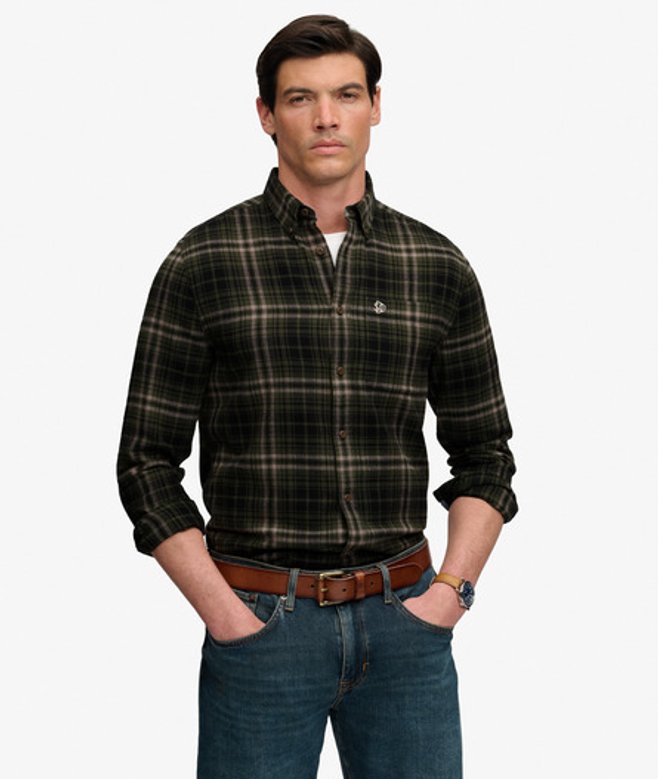 Katoenen Lumberjack Overhemd met Lange Mouwen