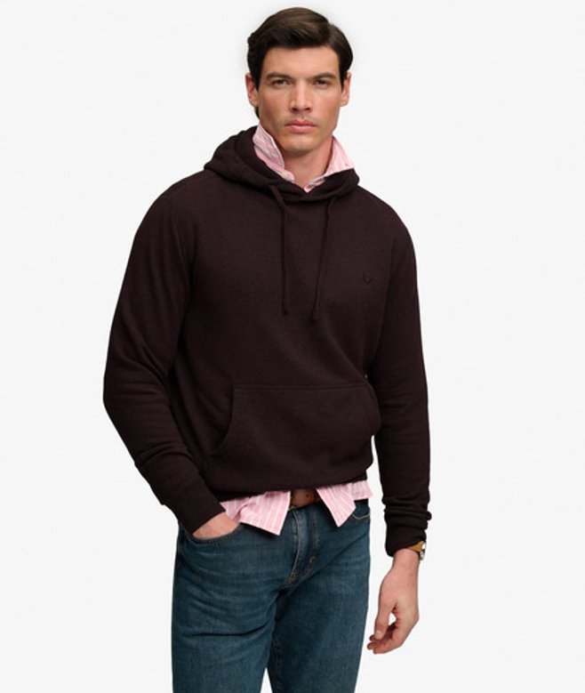 Superdry Essential SD Co Logo Hoodie Red