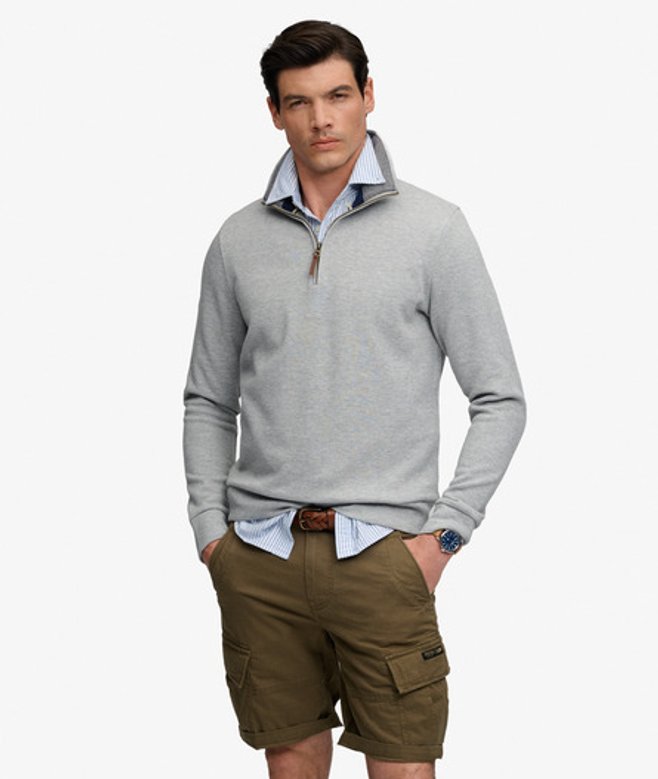 Essential Pique Halve Rits