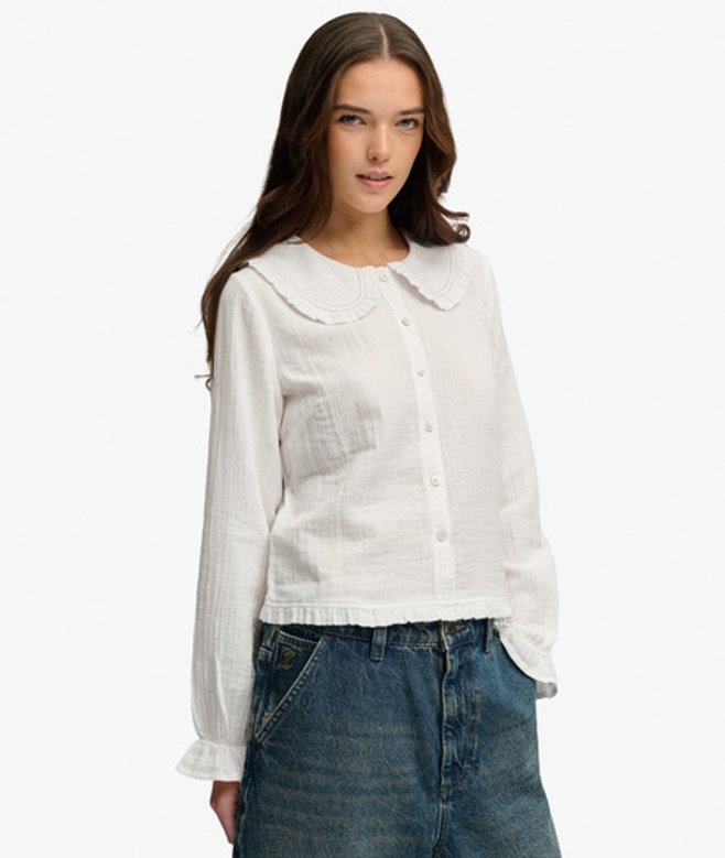 Blouse met Lange Mouwen en Kraag